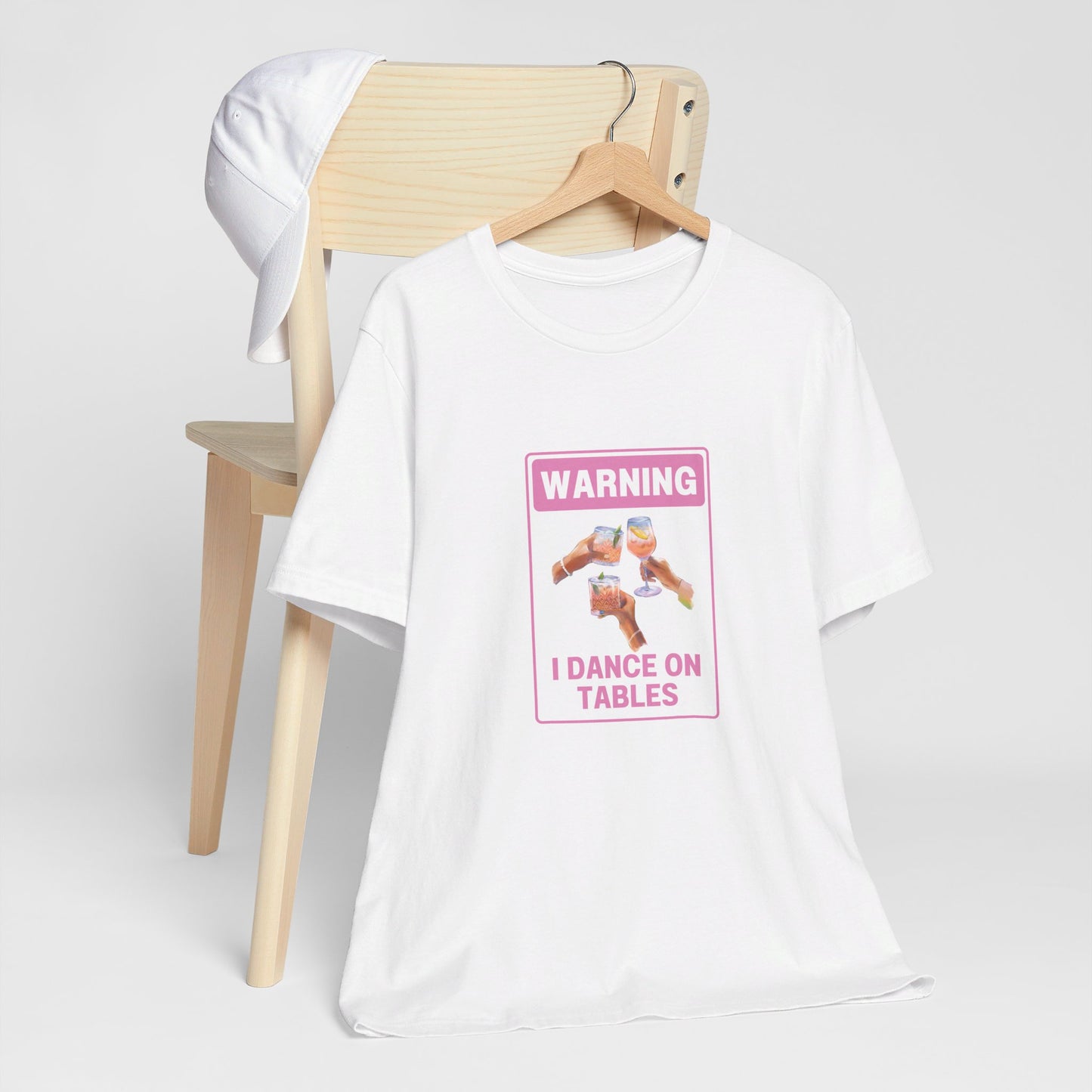 πΊπ Unleash Your Inner Party Animal with Our "Warning I Dance on Tables" T-Shirt! ππΊ Short Sleeve Tee