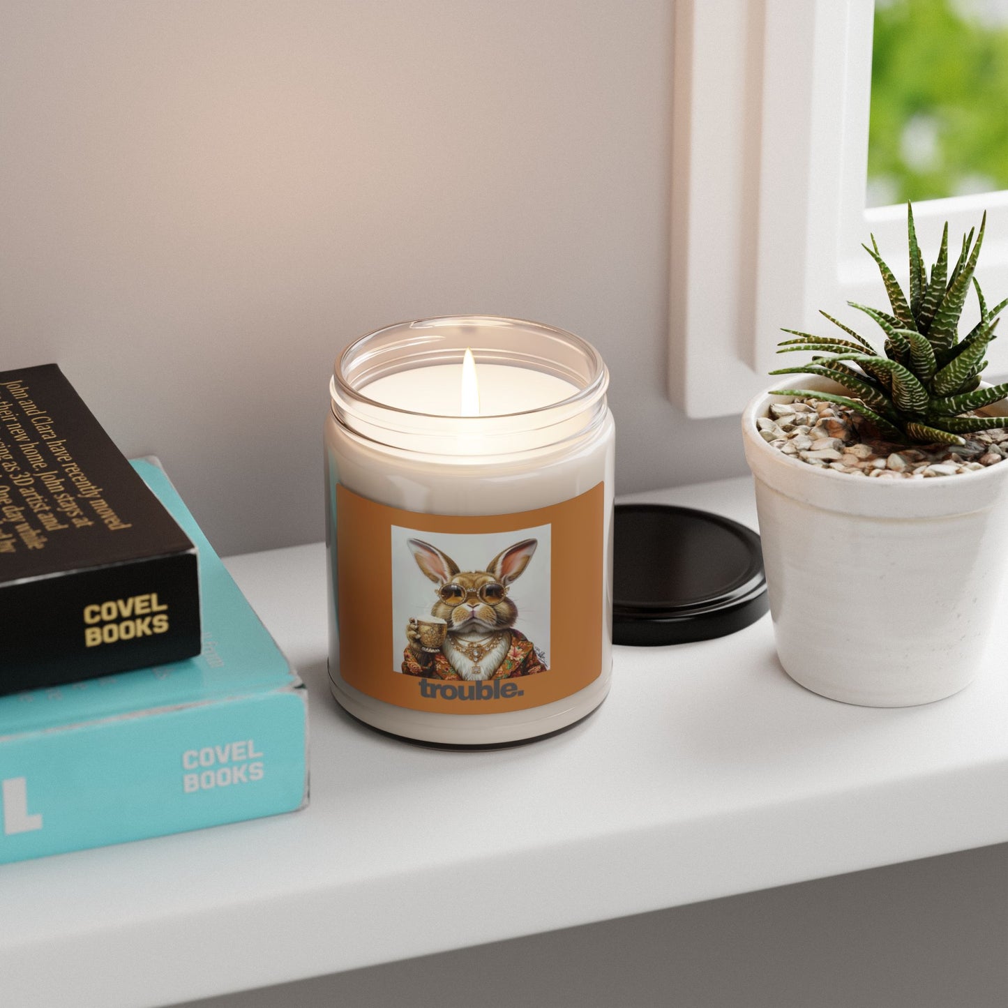 "Trouble" Bunlife Scented Soy Candle, 9oz -