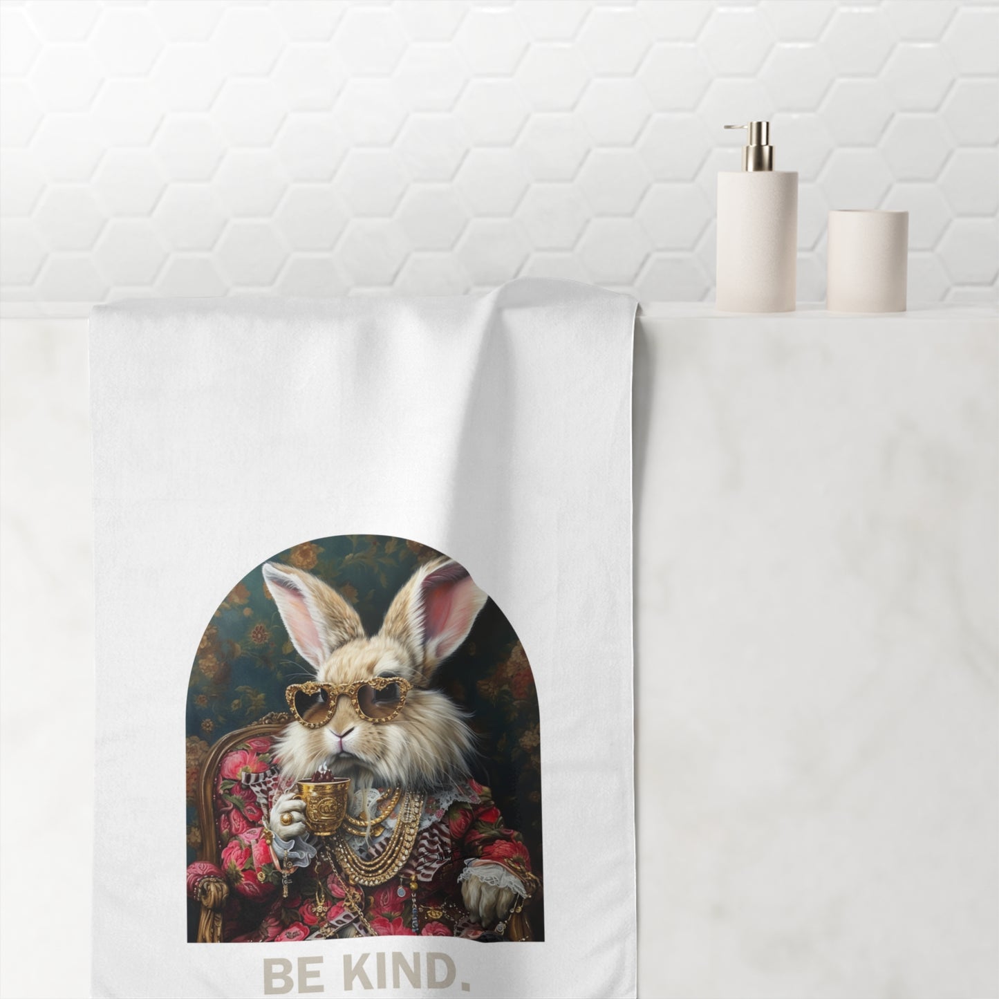 "Be Kind" Bunlife Mink-Cotton Towel 🐰