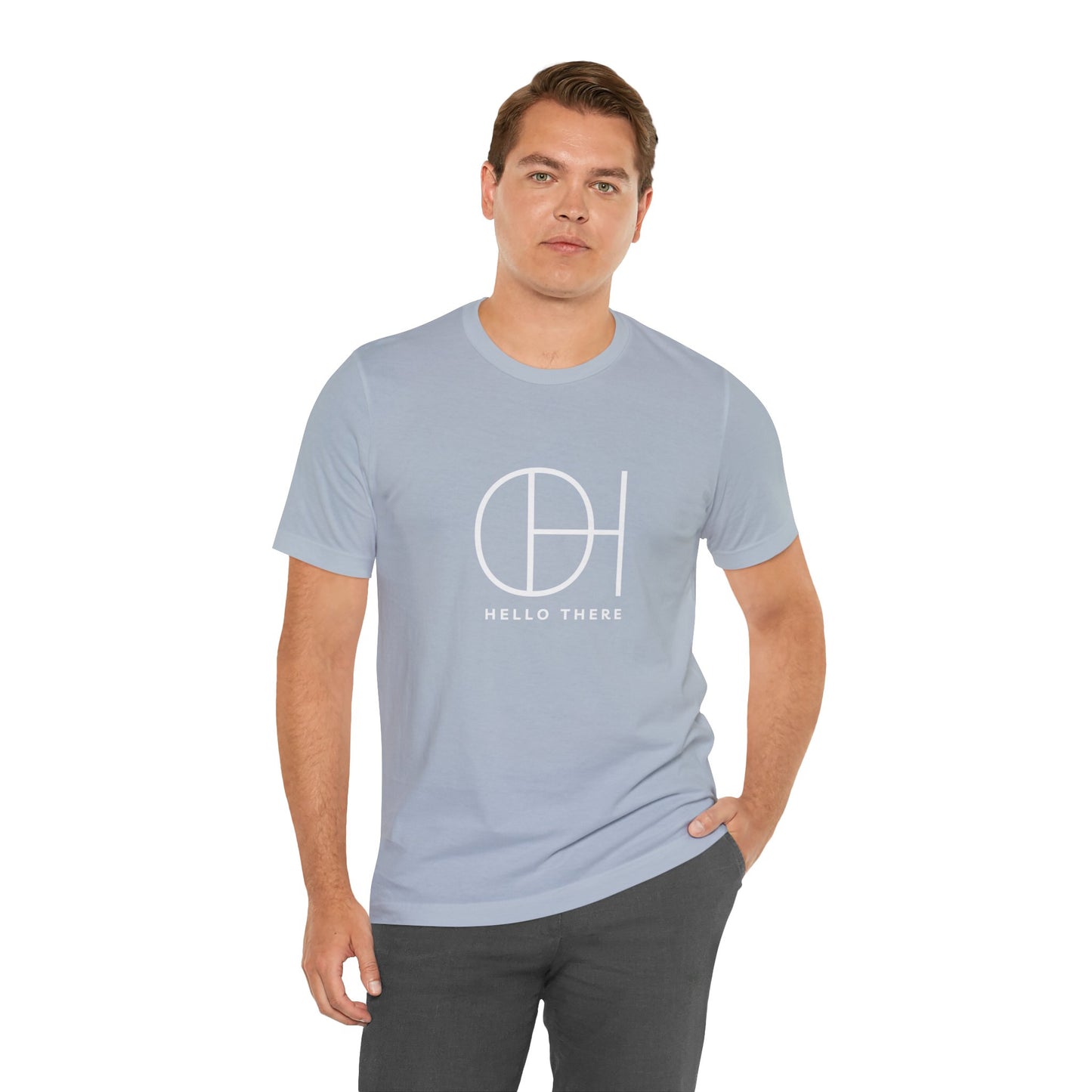 Copy of "Oh, Hello There" by Blakely Bering Unisex Jersey Short Sleeve Tee