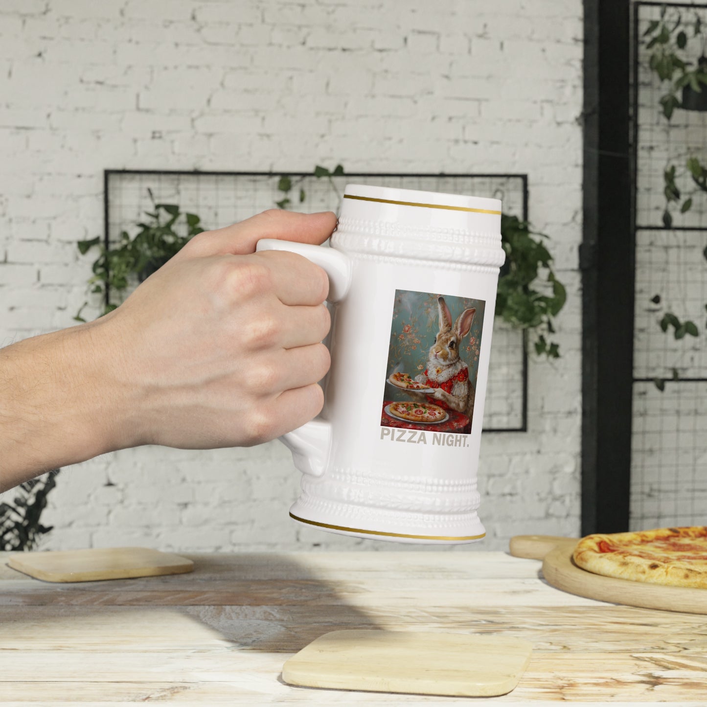 Pizza Night Stein Mug