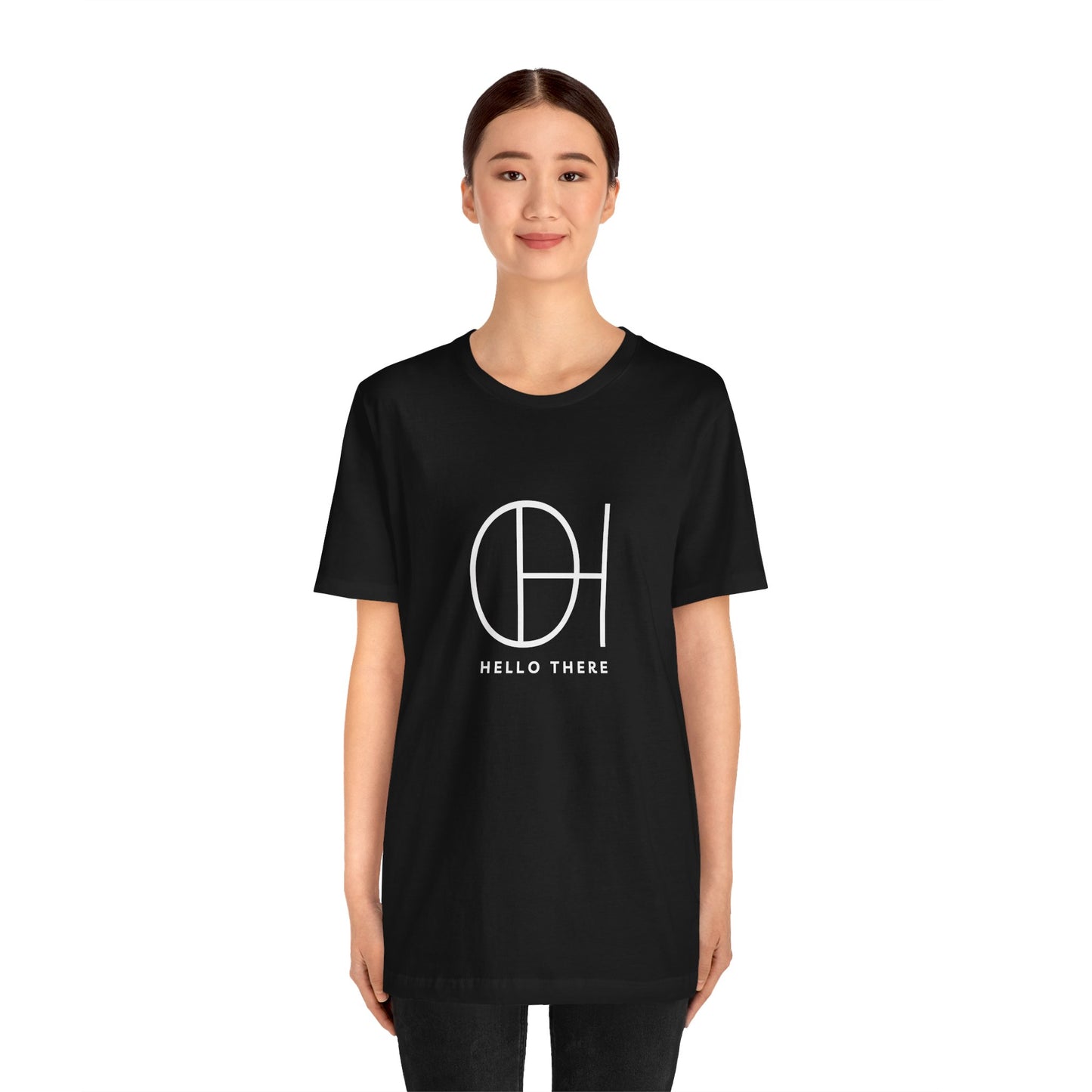 Copy of "Oh, Hello There" by Blakely Bering Unisex Jersey Short Sleeve Tee