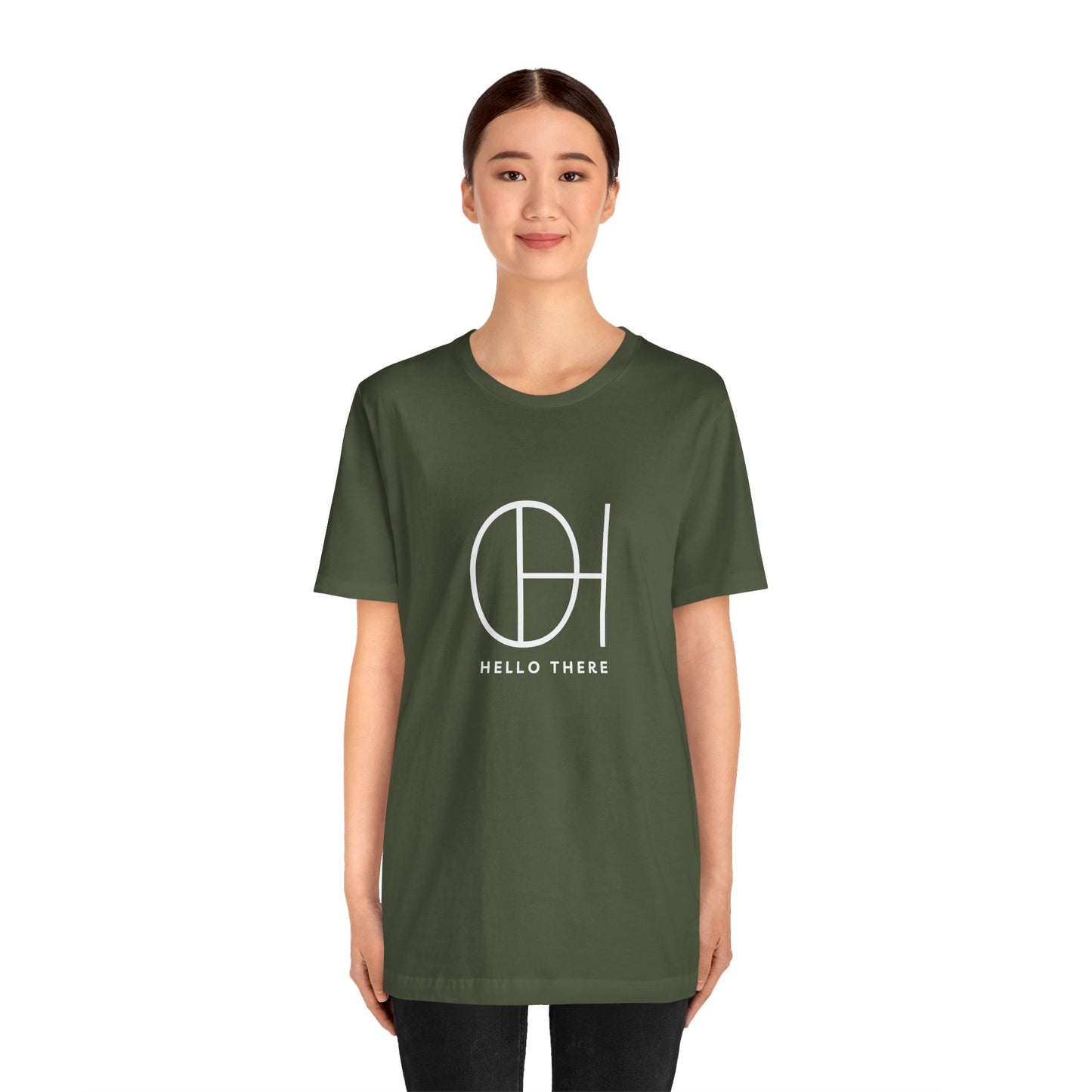 Copy of "Oh, Hello There" by Blakely Bering Unisex Jersey Short Sleeve Tee