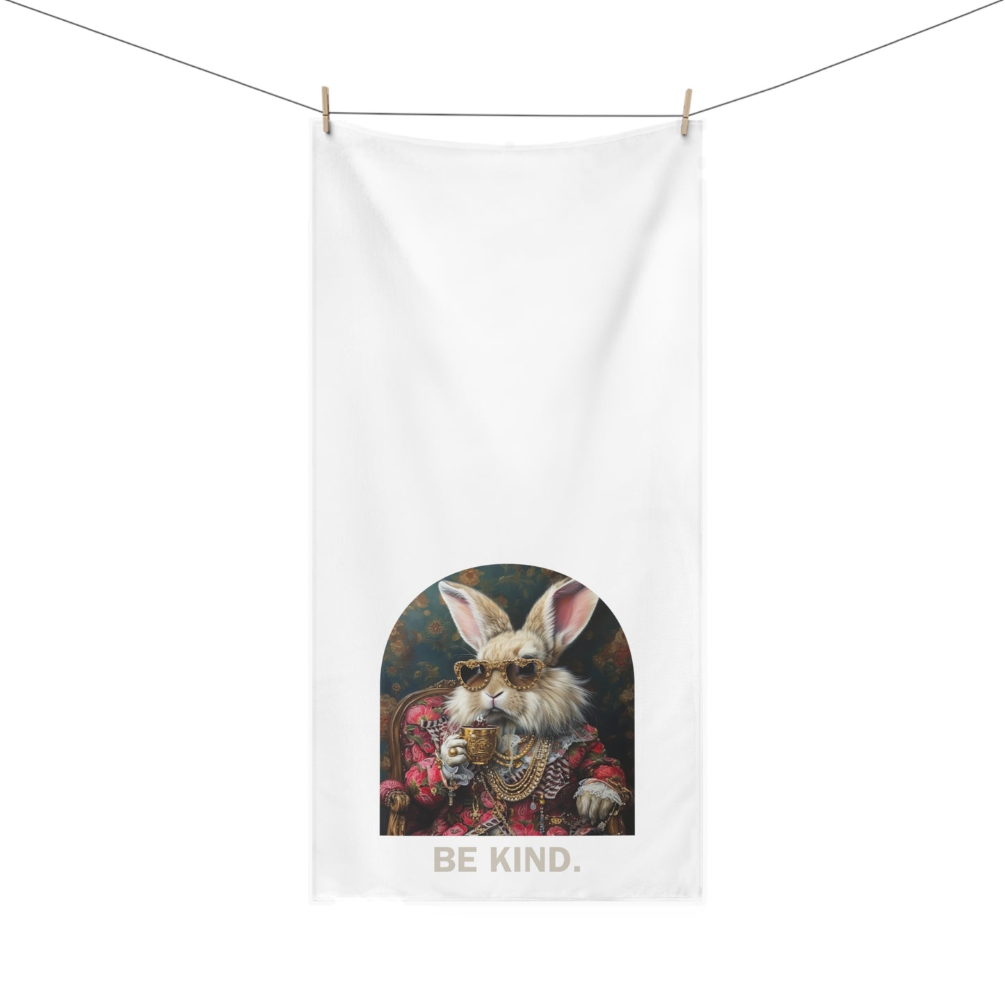 "Be Kind" Bunlife Mink-Cotton Towel 🐰