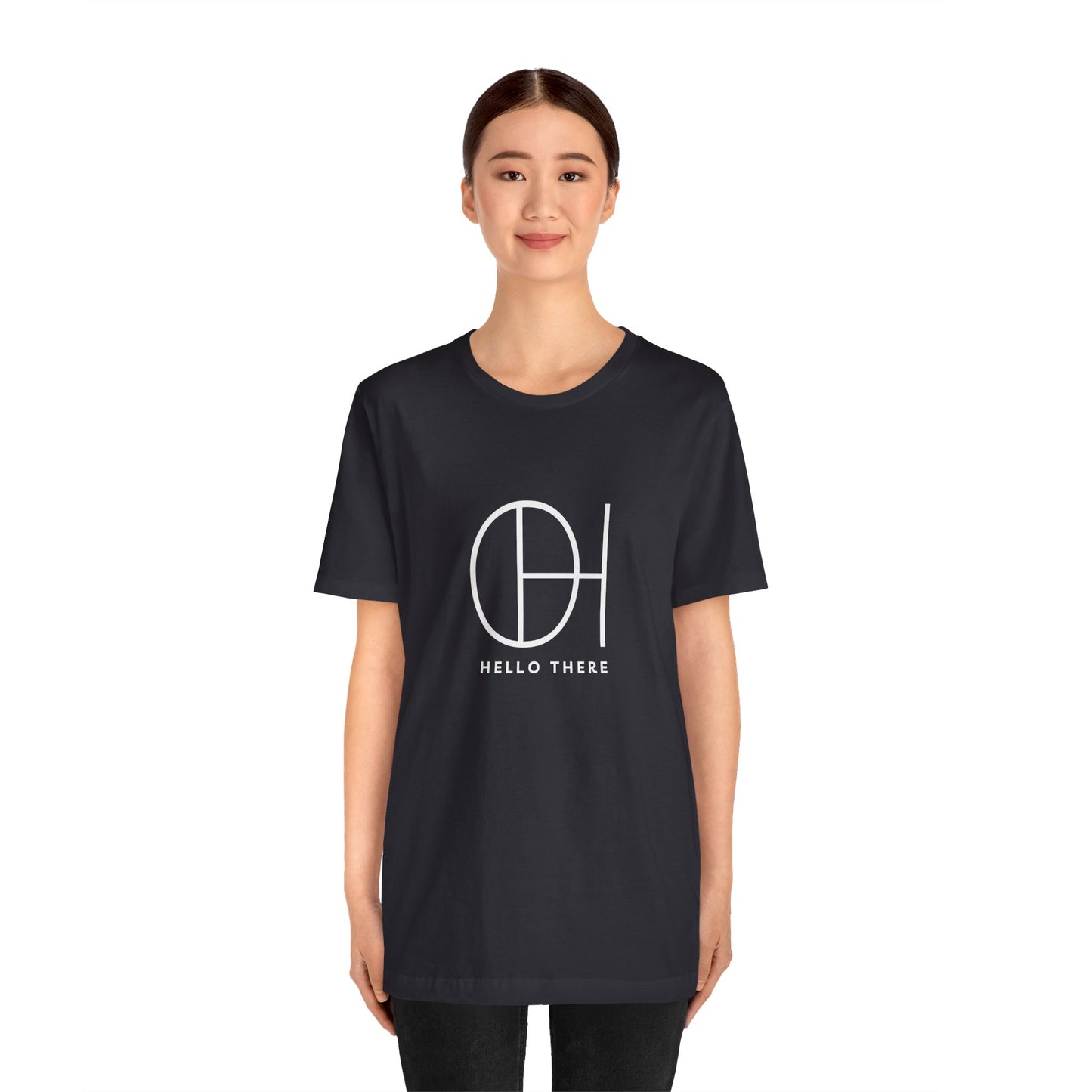 Copy of "Oh, Hello There" by Blakely Bering Unisex Jersey Short Sleeve Tee